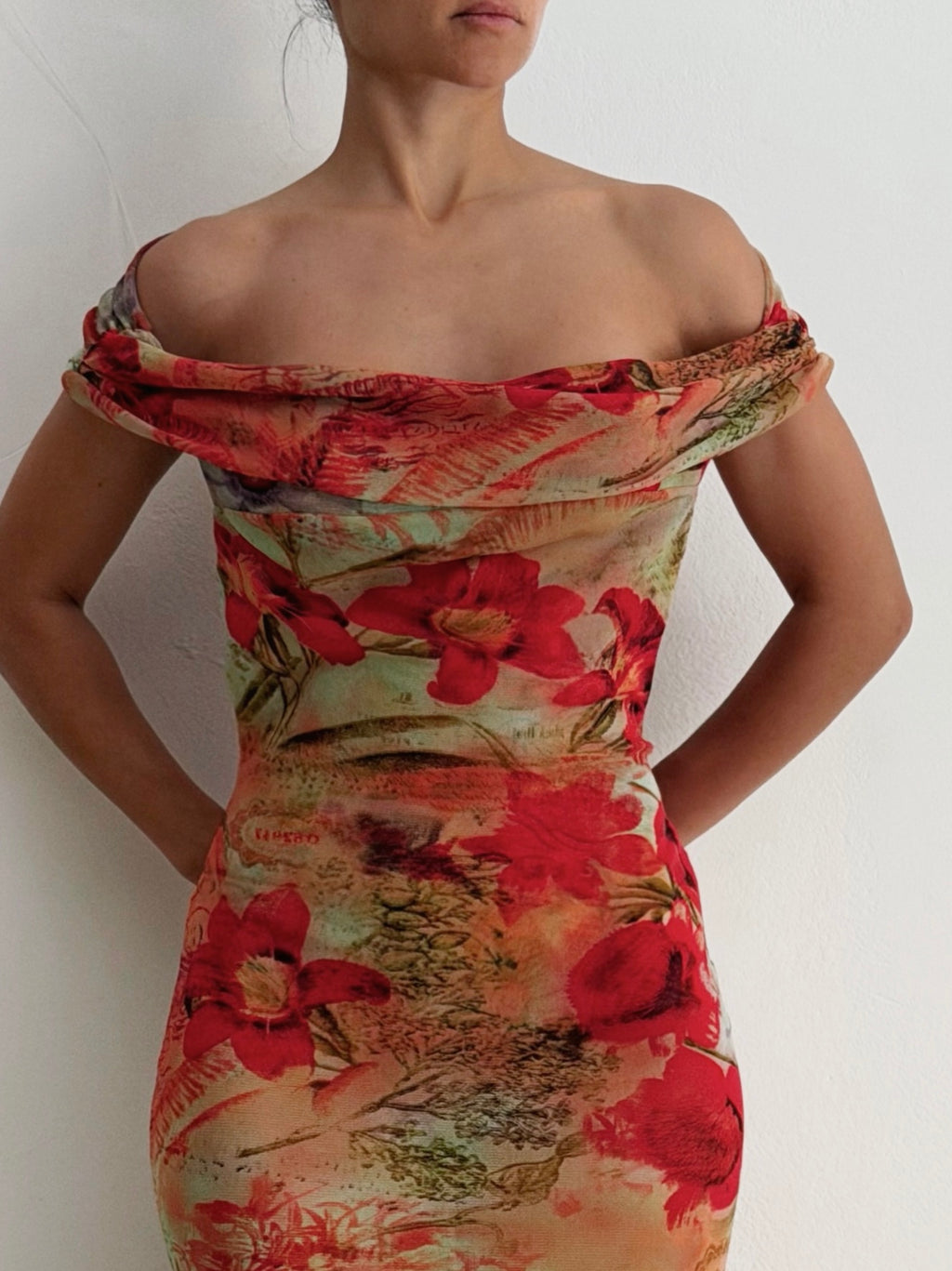 Lure Mesh Dress Bloom