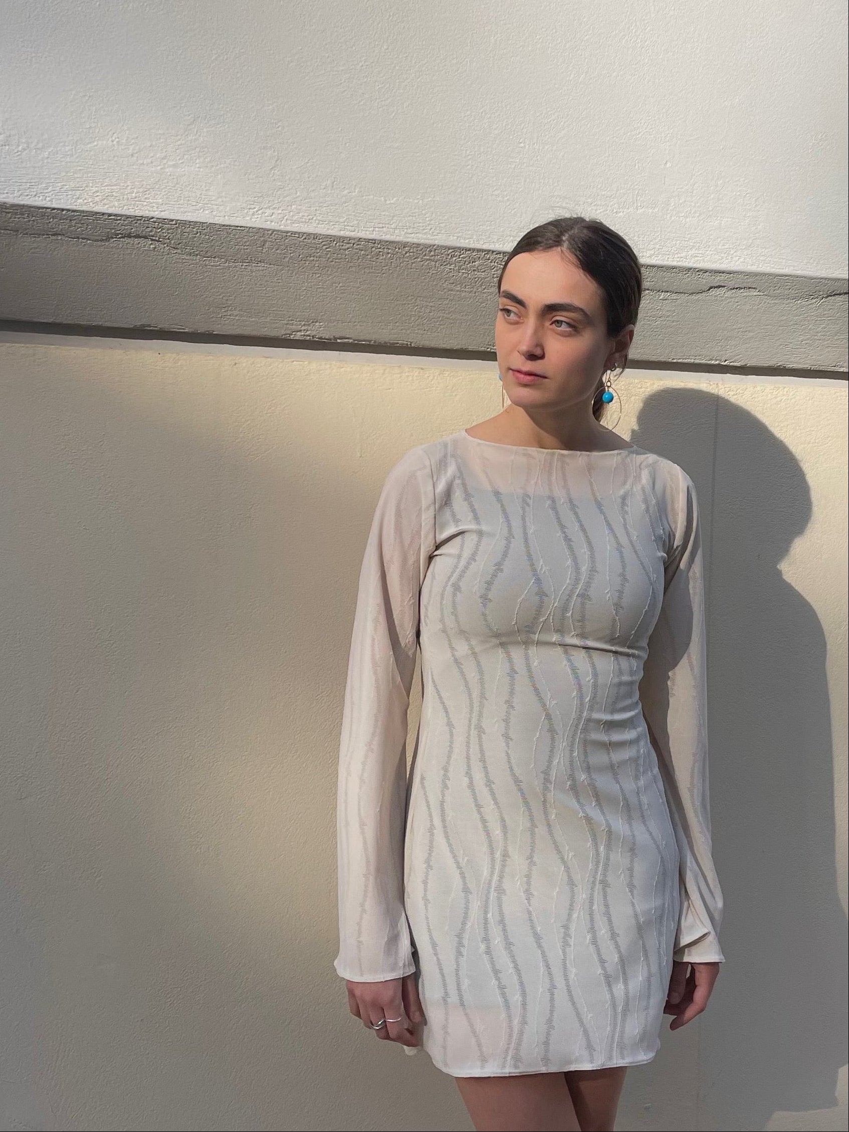 Ivory Mesh Dress
