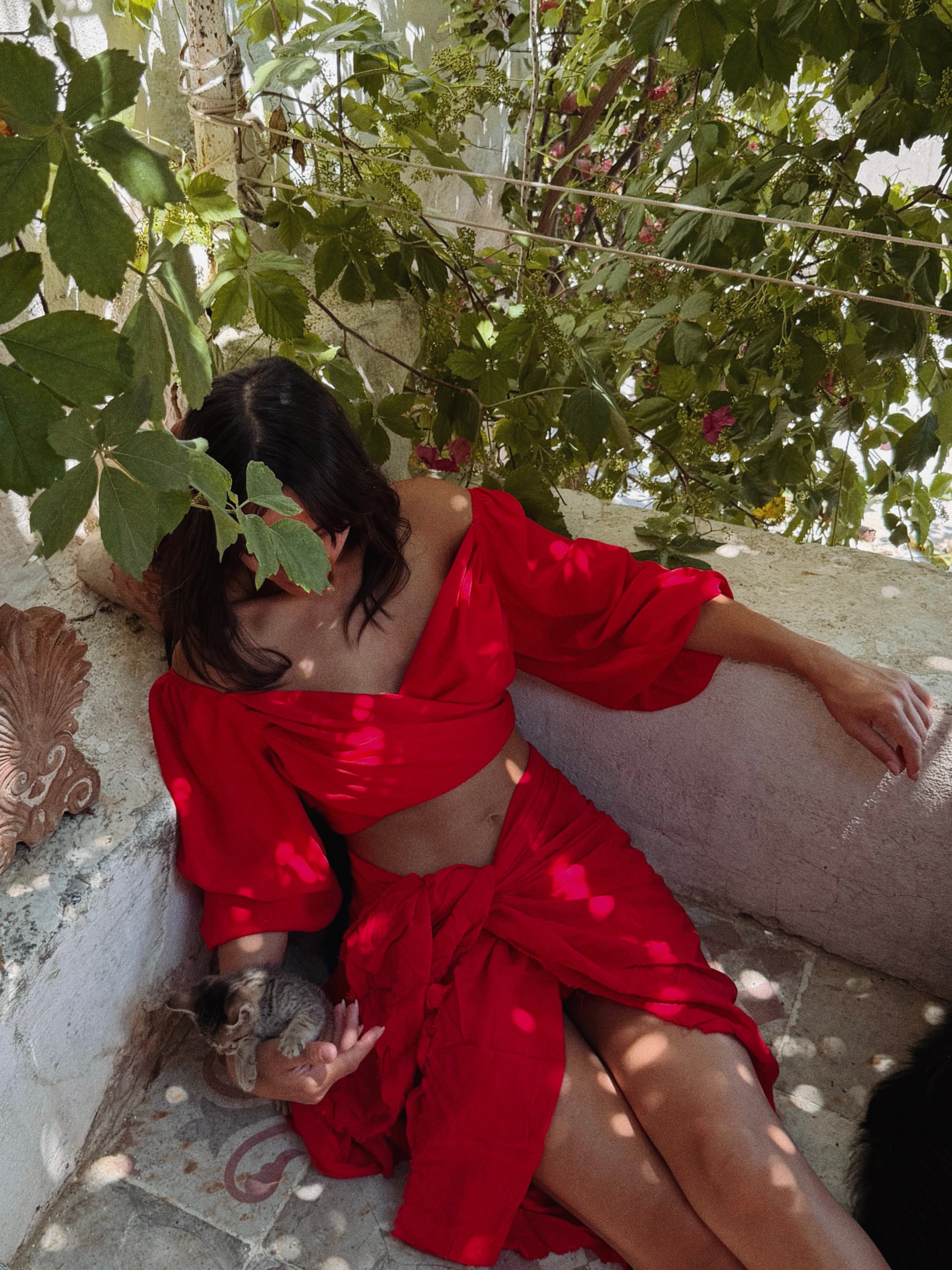 Aura Top Red